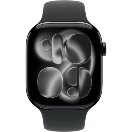 Apple Watch Series 11 42mm Aluminum Jet Black Case Black Sport Band M/L