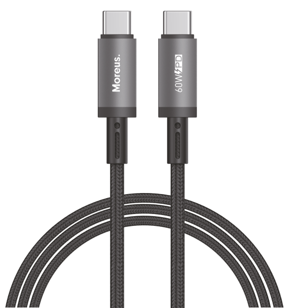 Кабель Moreus Hypercord USB-C to USB-C 60W 1m